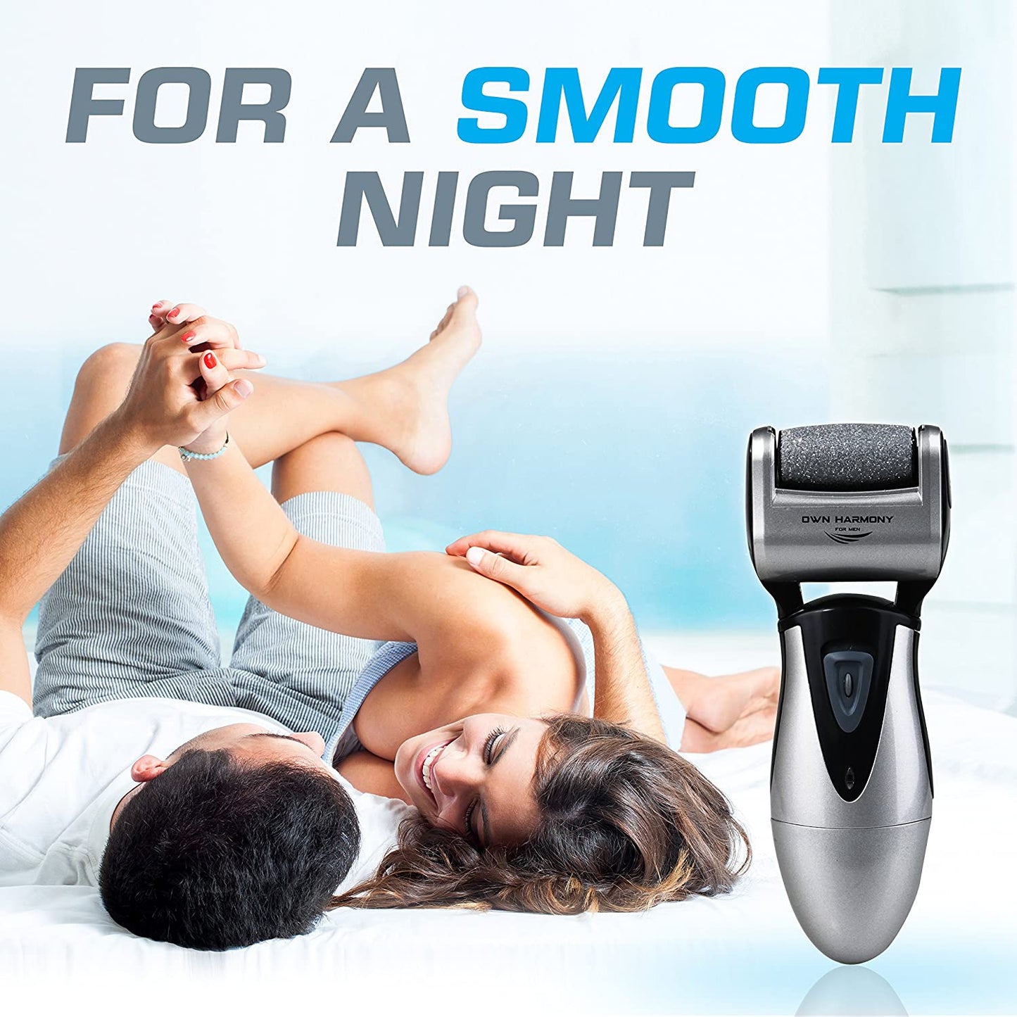 Electric Rechargeable Callus Remover for Men and Women with 3 Powerful Rollers - Professional Spa Quality Micro Pedi Foot Care Tool for Cracked Skin