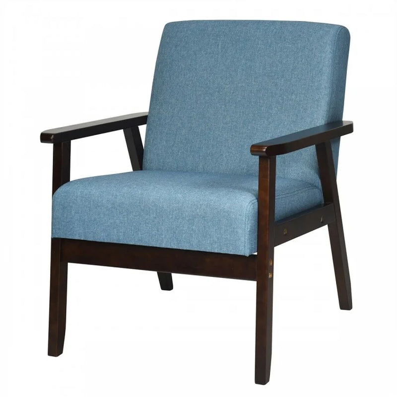 Mid-Century Modern Fabric Accent Armchair for Living Room
