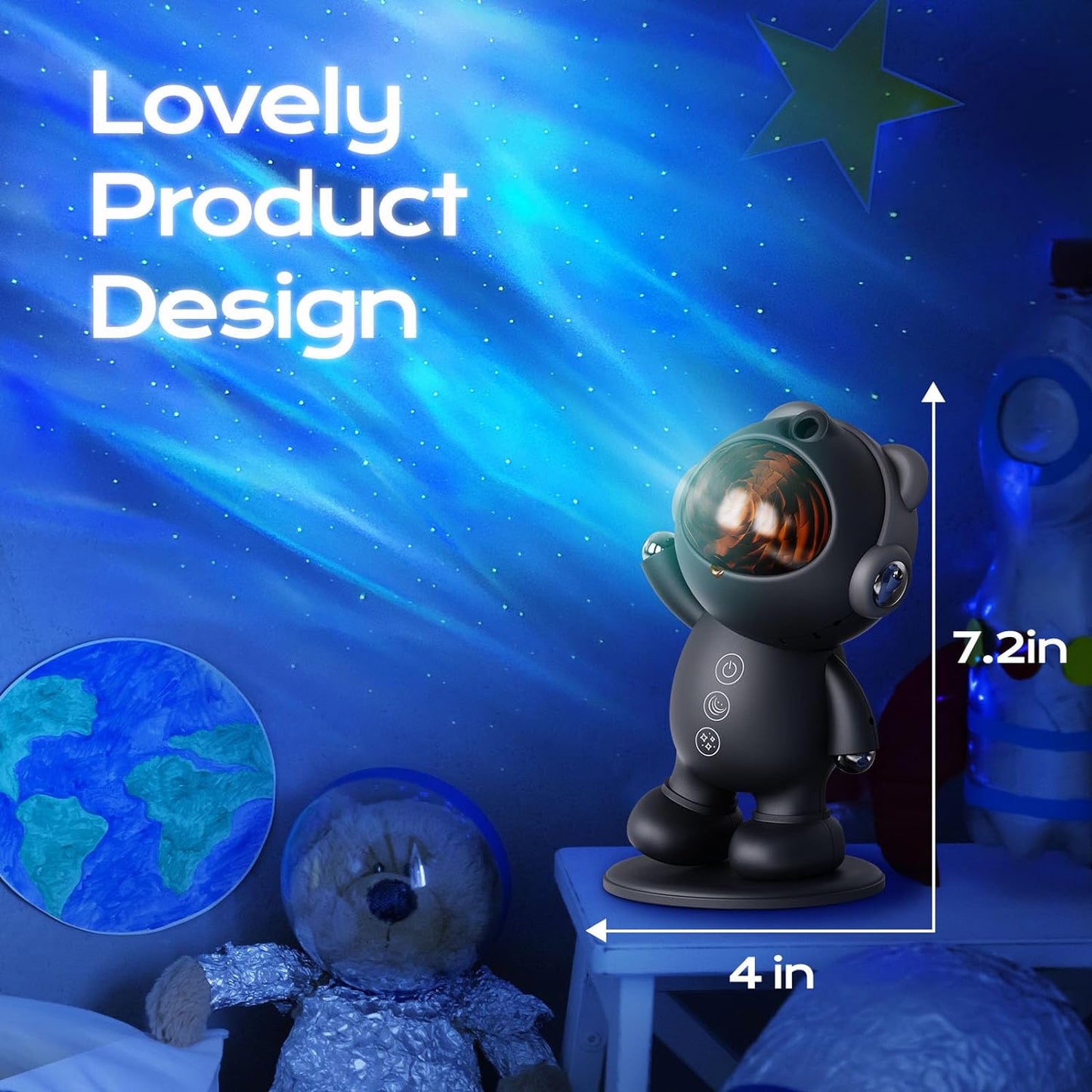 Galaxy Projector: Aesthetic Star and Aurora Ceiling Light for Bedroom and Living Spaces