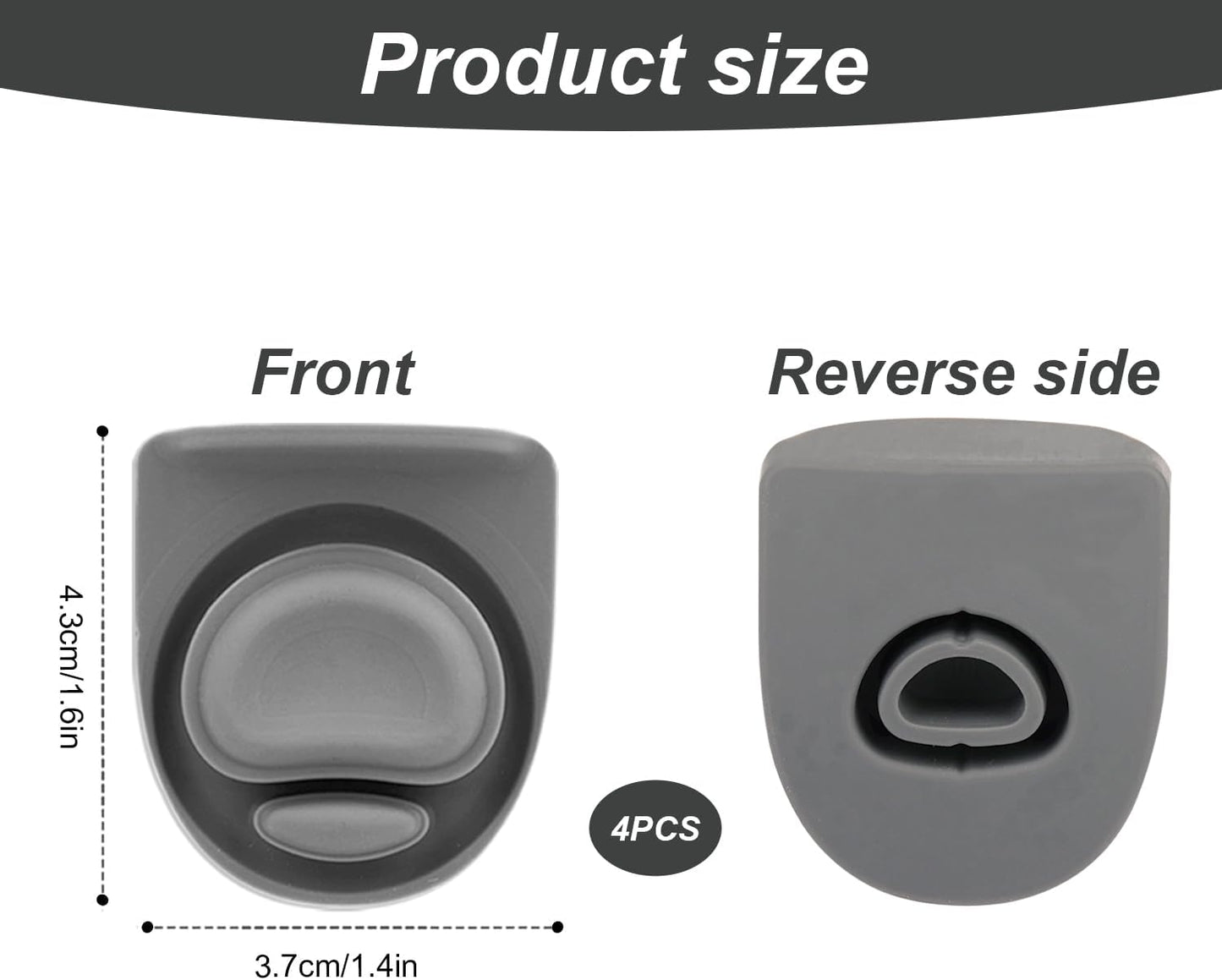 Replacement Stoppers for Owala Freesip Water Bottles - 4 Pack, BPA-Free Silicone Caps for 19/24/32/40 Oz Models