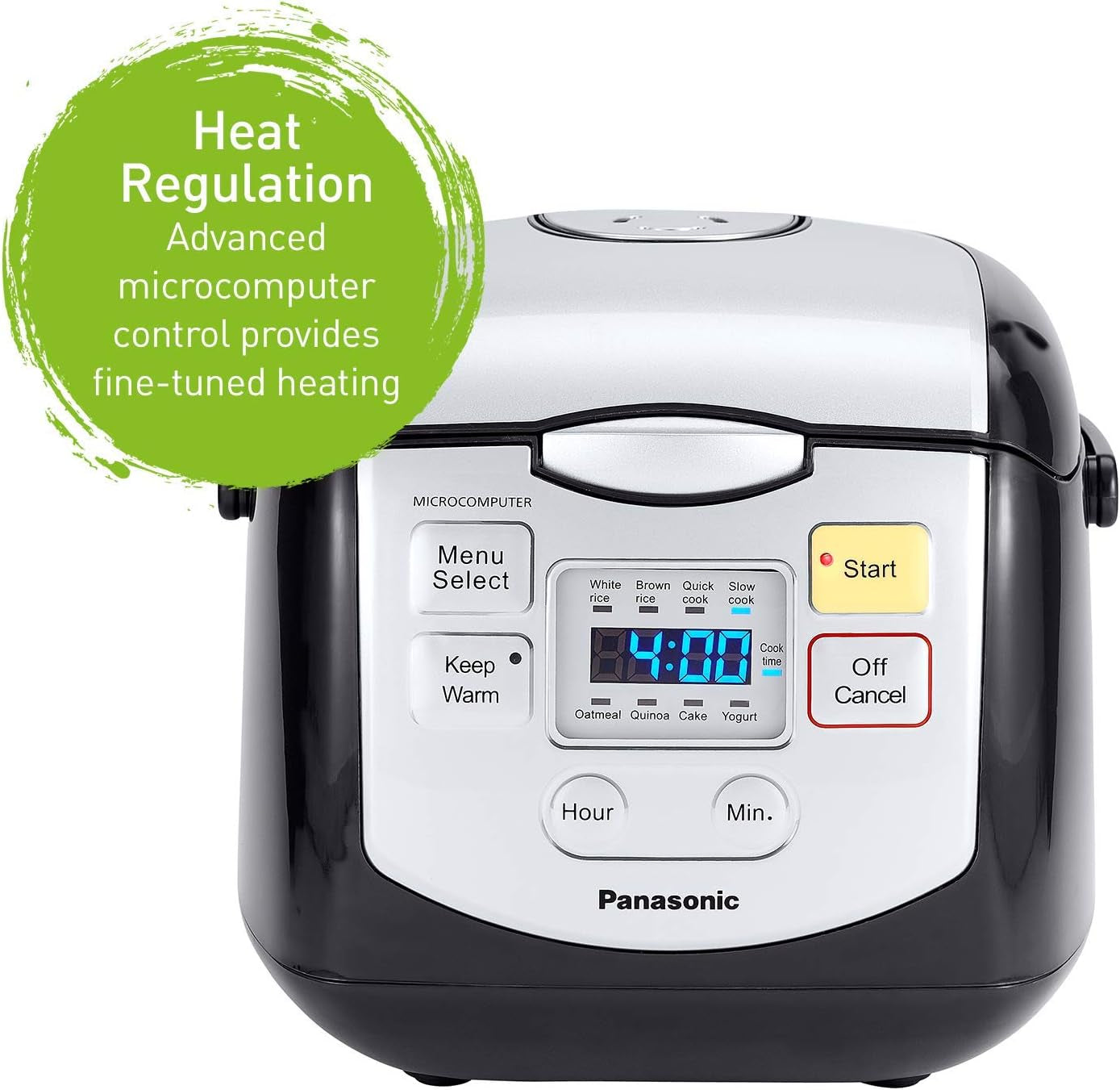 4-Cup Black Uncooked Rice Cooker and Multi-Cooker