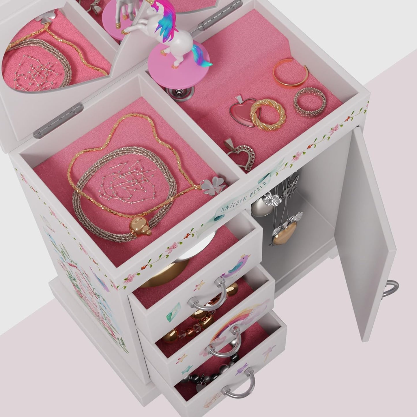 Unicorn Musical Jewelry Box - Perfect Gift for Girls Aged 3+