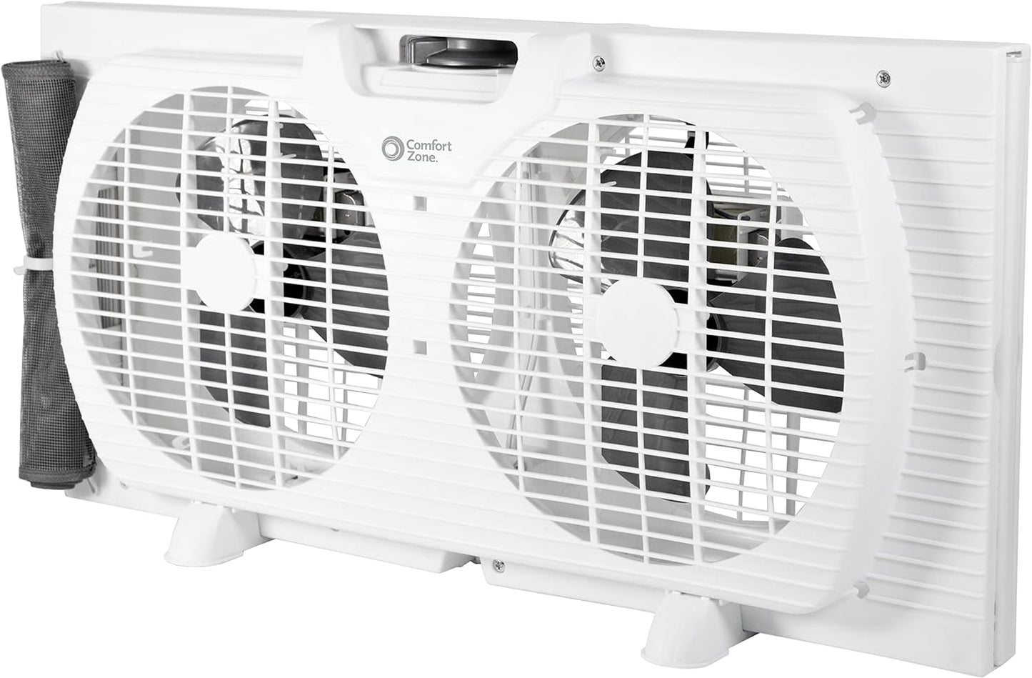 Twin Window Fan with Quiet Operation and Reversible Airflow Control, 9-Inch, 3-Speed Settings, Expandable, Dual Exhaust Fans, 9.84 Ft/Sec Airflow Rate