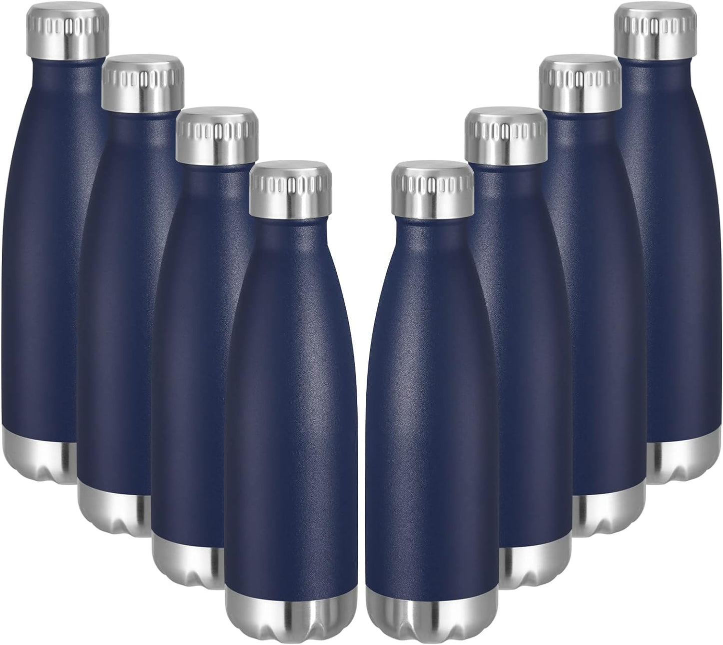 17 oz Stainless Steel Insulated Water Bottle - Reusable Double Wall Vacuum Flask for Hot and Cold Beverages, BPA Free