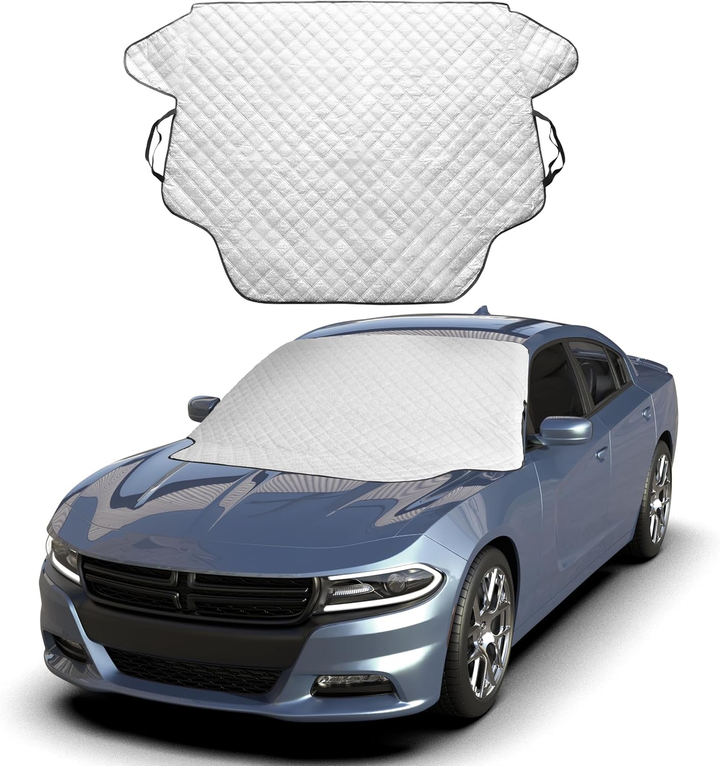 Windshield Cover for Ice and Snow | Enhanced 600D Oxford Fabric | Durable | Standard Size (69 X 42 Inches)