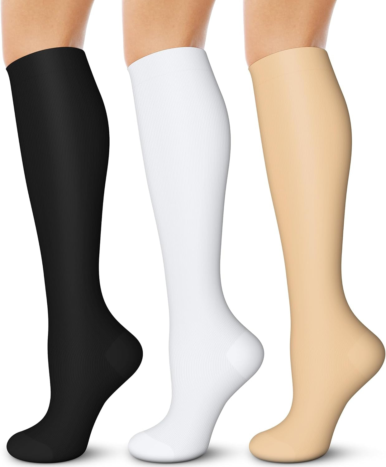 Compression Socks for Men and Women - 15-20 mmHg Support for Nurses, Running, Hiking, Recovery, and Travel
