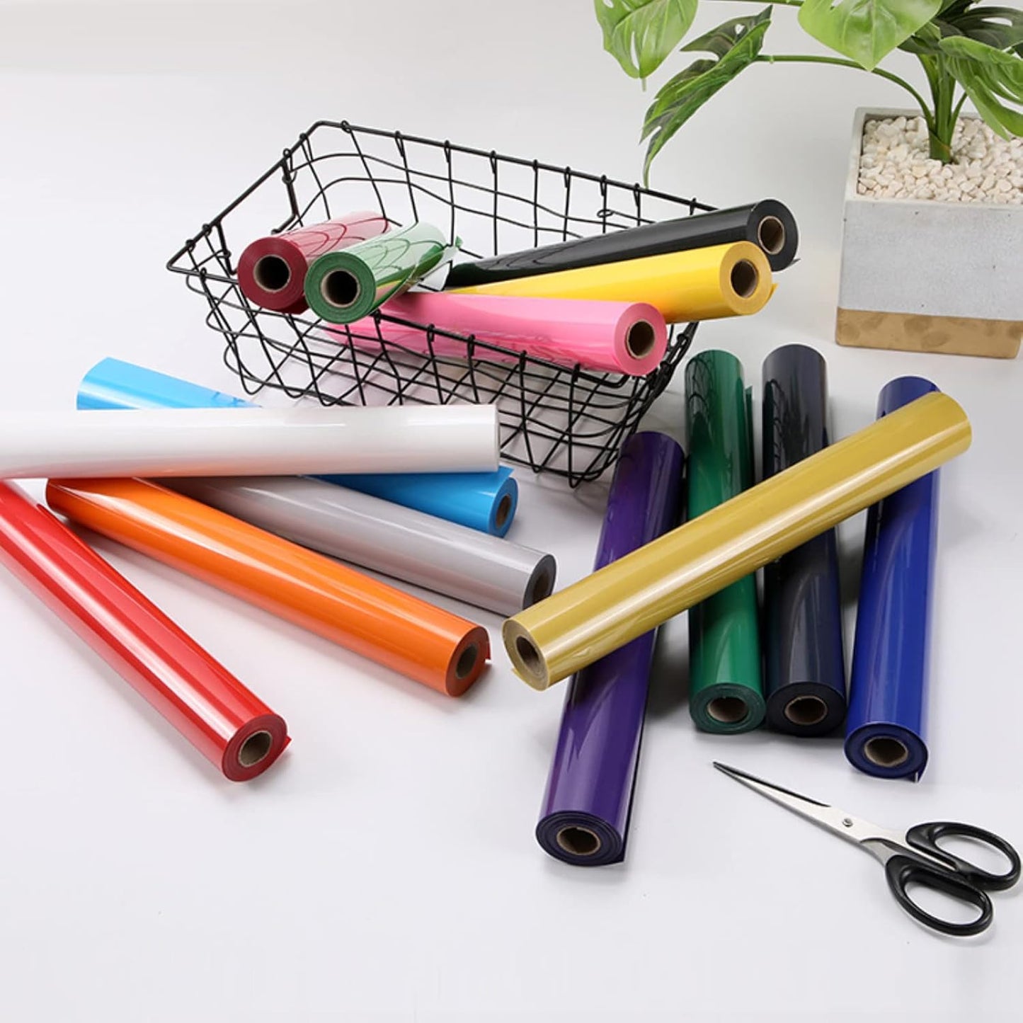 DIY T-Shirts 3D Puff Heat Transfer Vinyl - 12" x 10" Foaming HTV Press Film - 10 Assorted Color Sheets
