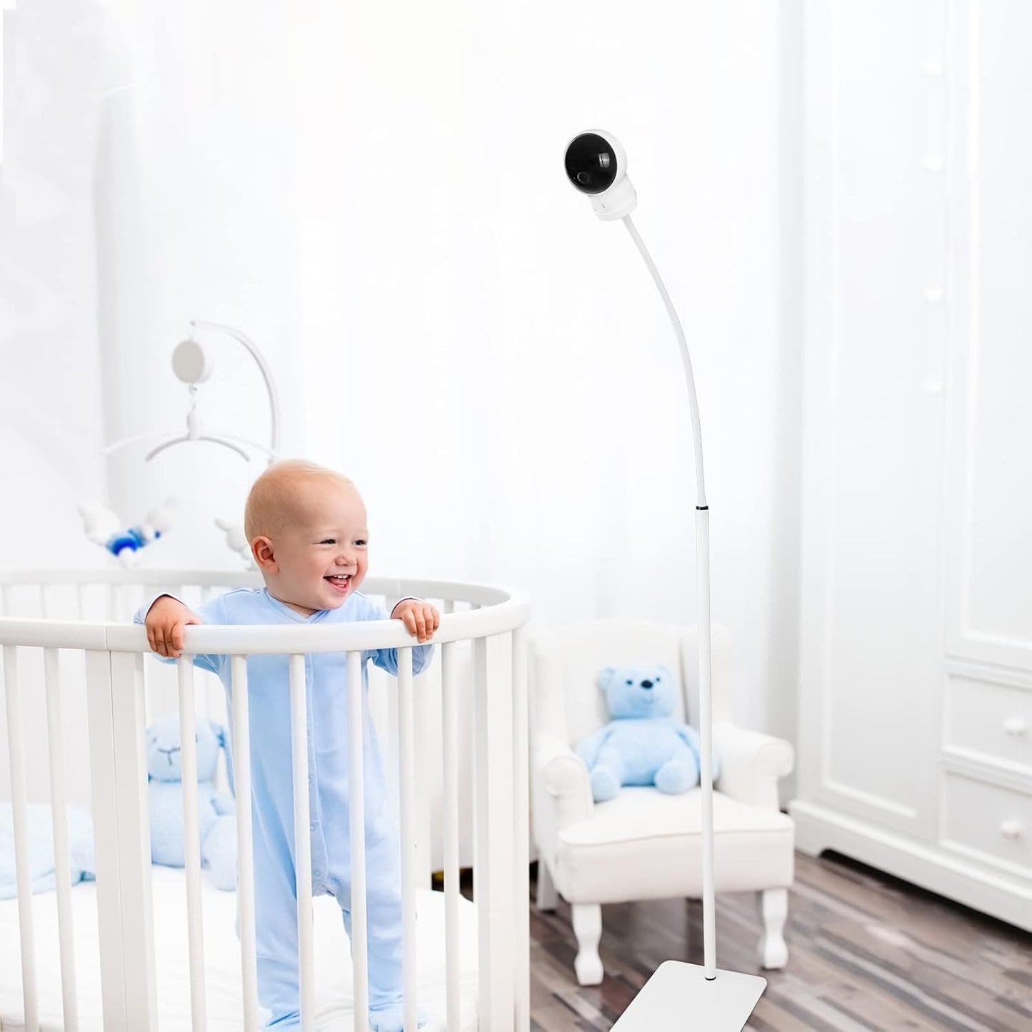 Adjustable Floor Stand - Hellobaby, Infant Optics DXR-8/8 Pro, Eufy, Vava/Hipp, Nooie, Owlet, Motorola Baby Monitors