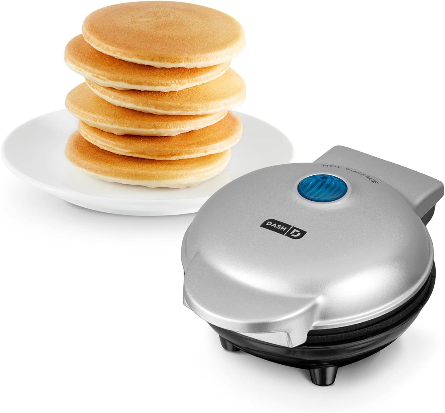 Multi Mini Waffle Maker with Four 4-Inch Nonstick Waffle Molds and Quick Heat-Up Feature