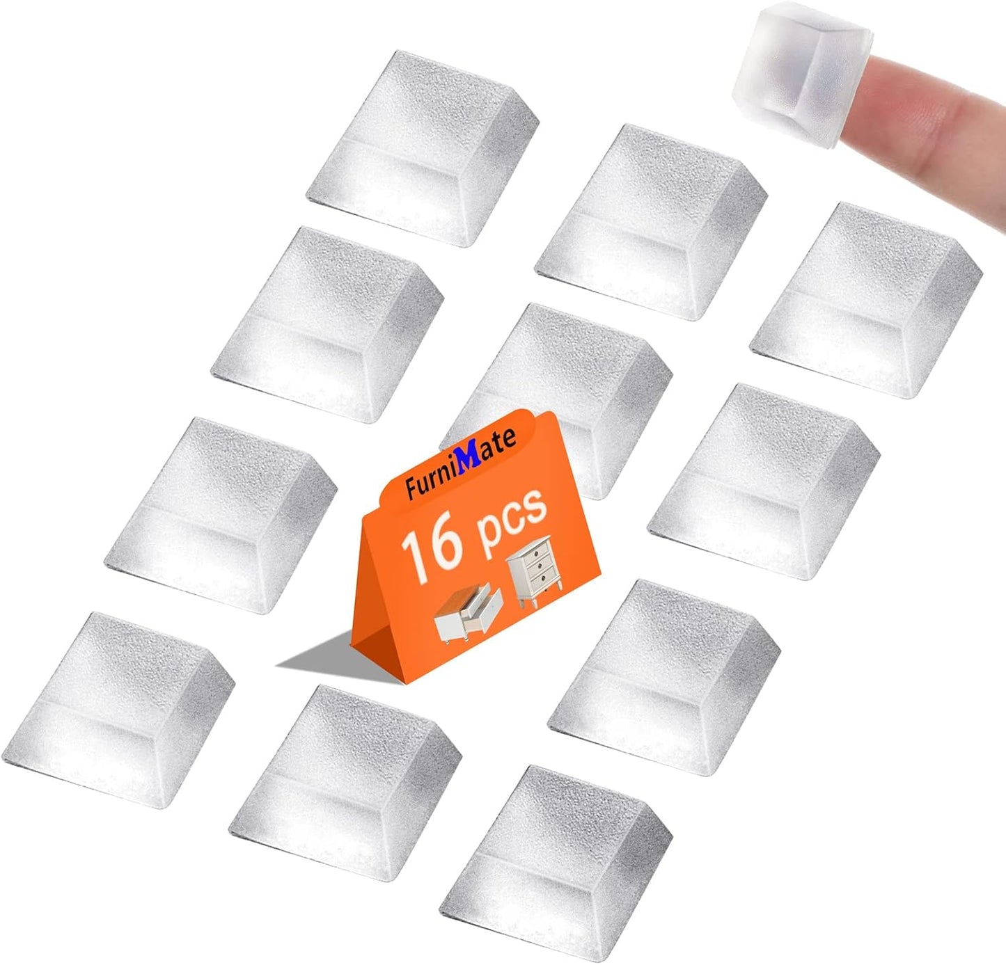 Adhesive Rubber Feet for Electronics - 16 Pack Black Self-Adhesive Bumpers