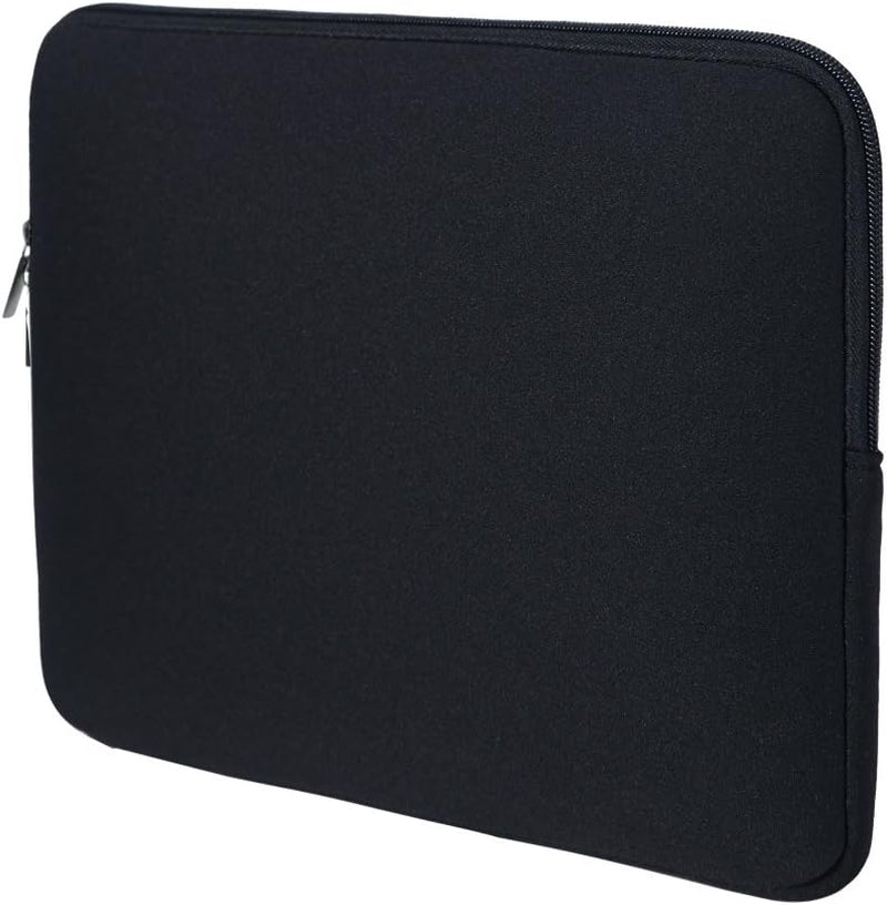 14-Inch Laptop Sleeve Case with Soft Fluffy Lining - Compatible with 14" Notebooks, Chromebooks, and Laptops (Black)