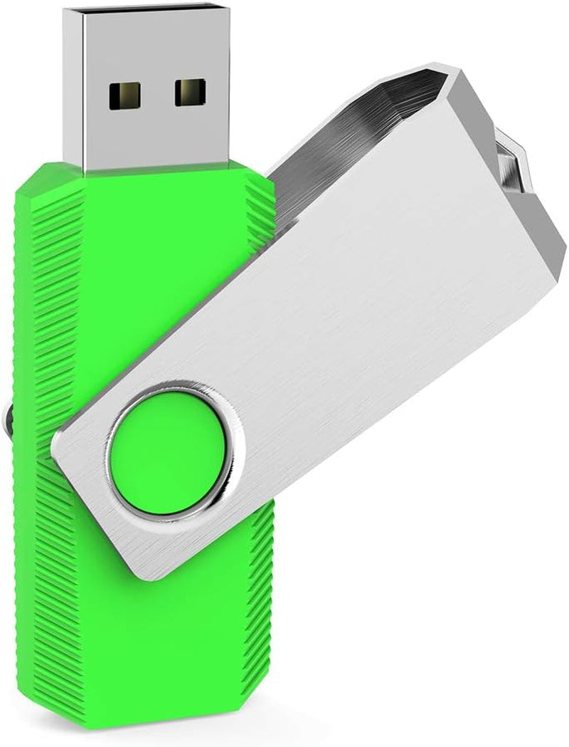 64GB USB 2.0 Flash Drive Multi-Pack - 5 Color Options with LED Indicator