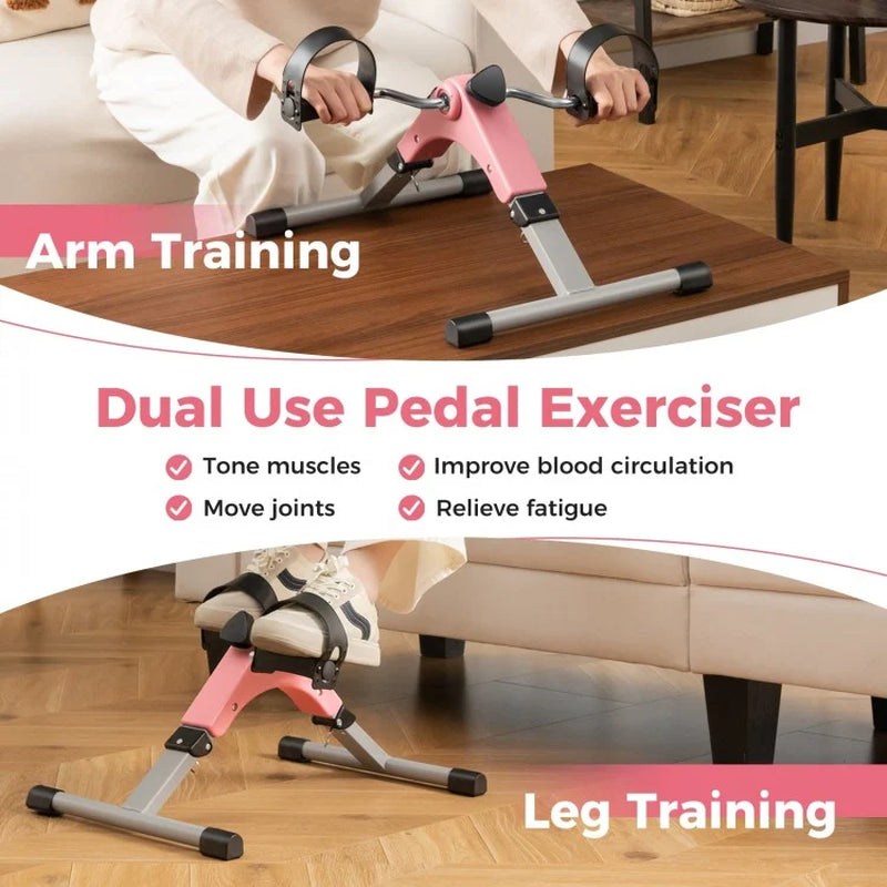 Under-Desk Pedal Exerciser with LCD Display for Comprehensive Leg and Arm Workouts