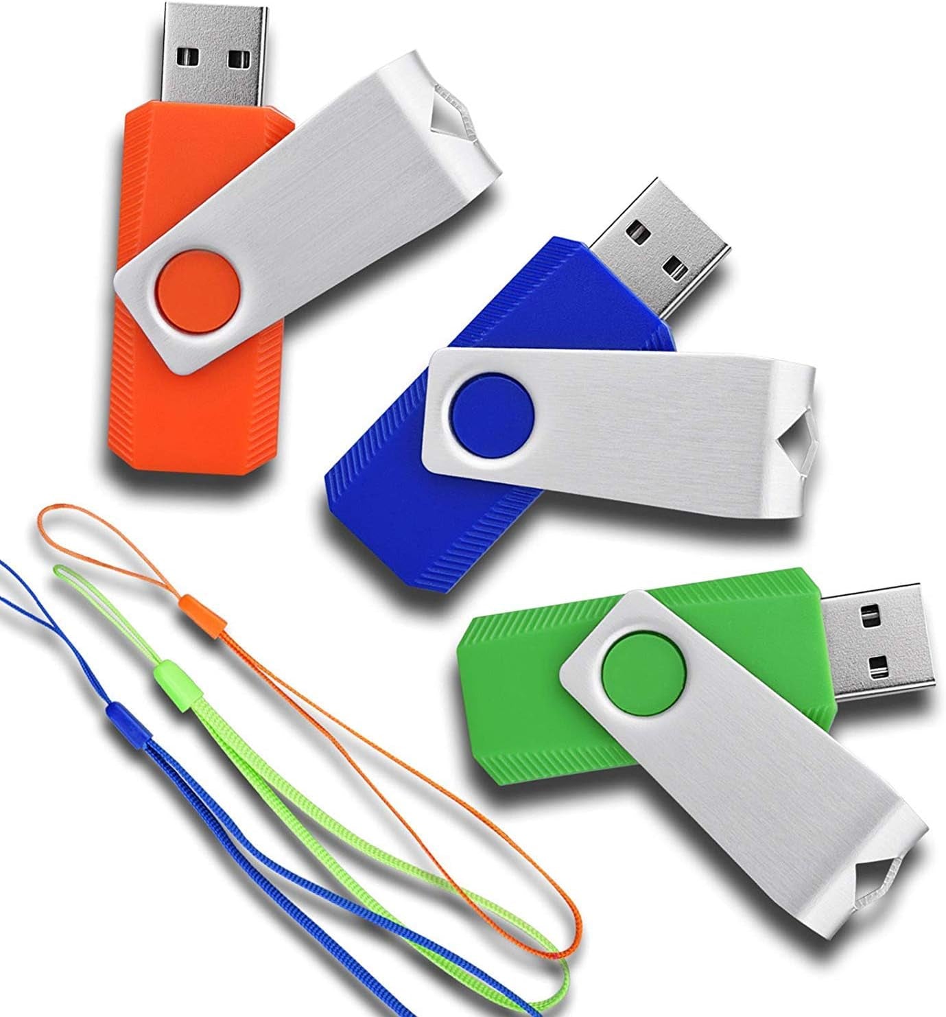 256GB USB 3.0 Flash Drive with Cap Design, Up to 100MB/s Read Speed, Cyan