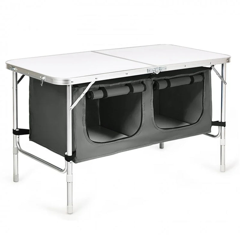 Height-Adjustable Portable Camping Table