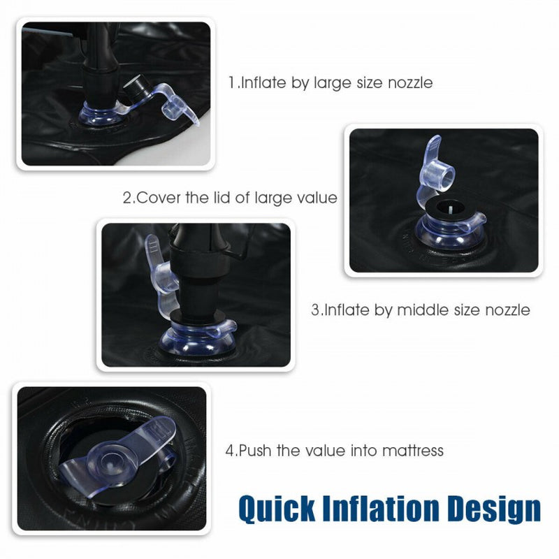 Inflatable SUV Backseat Mattress Travel Pad with Pump for Outdoor Use