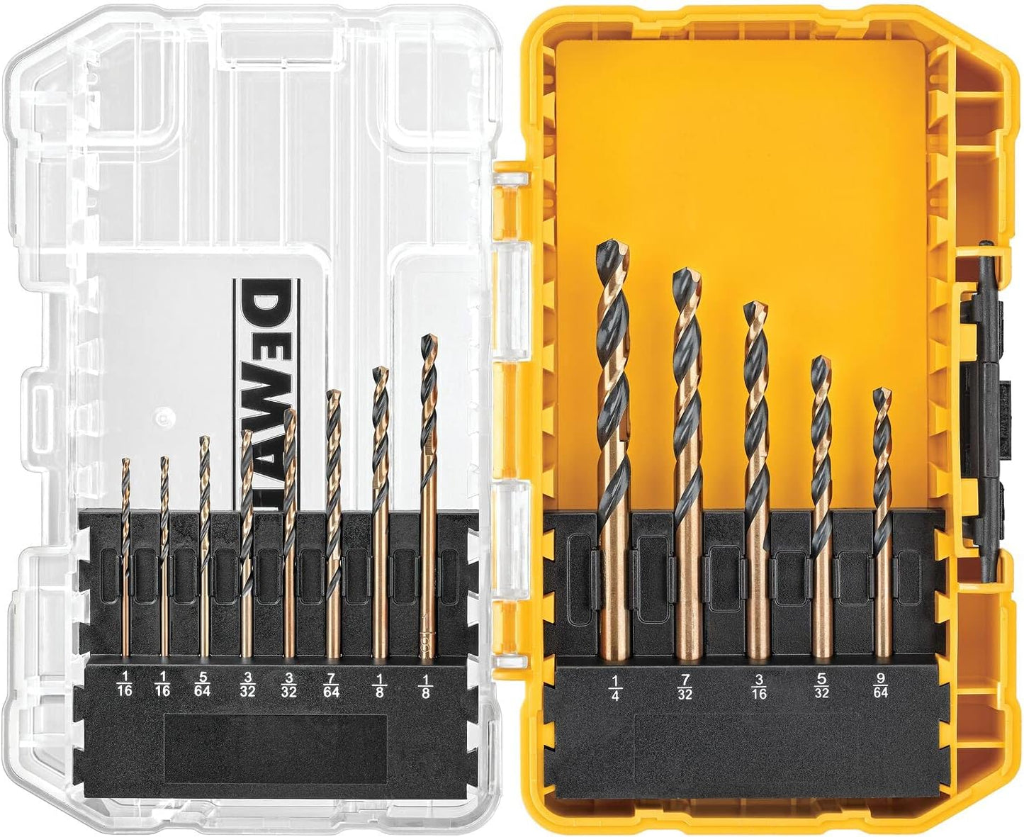 13-Piece Black Oxide Drill Bit Set with Pilot Point