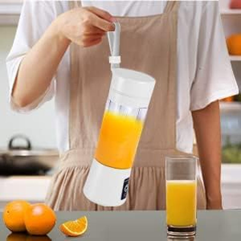 Portable USB Rechargeable Personal Blender with 3D Six-Blade Technology for Smoothies - White