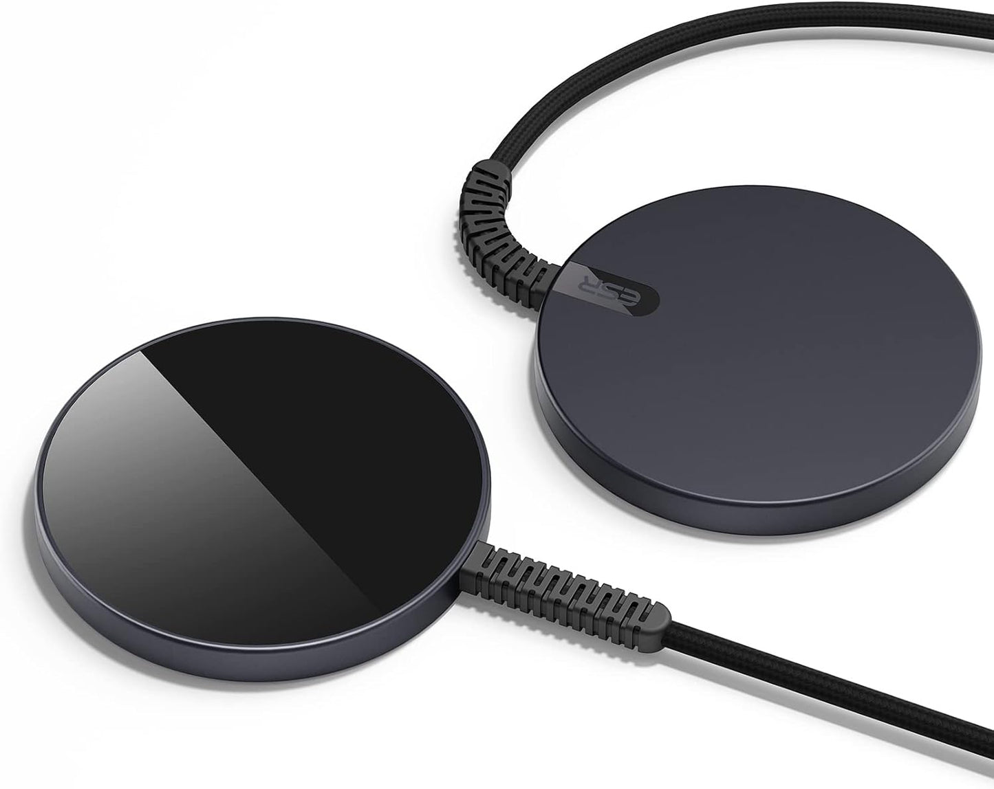 Wireless Charger for MagSafe (Halolock) for iPhones - Featuring Strong Magnetic Lock, Silver