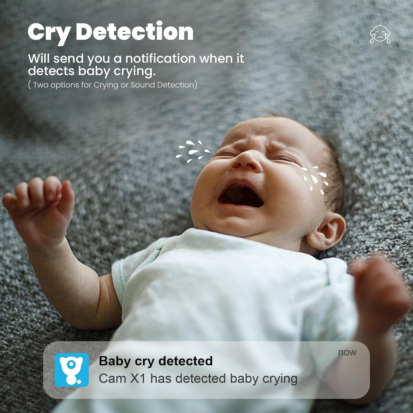 (Set of 2) 2K Indoor Security Camera System - 360° Pet Monitoring with Mobile App, Motion Detection, IR Night Vision, Two-Way Audio, Wireless Baby/Nanny Monitor, Compatible with Alexa