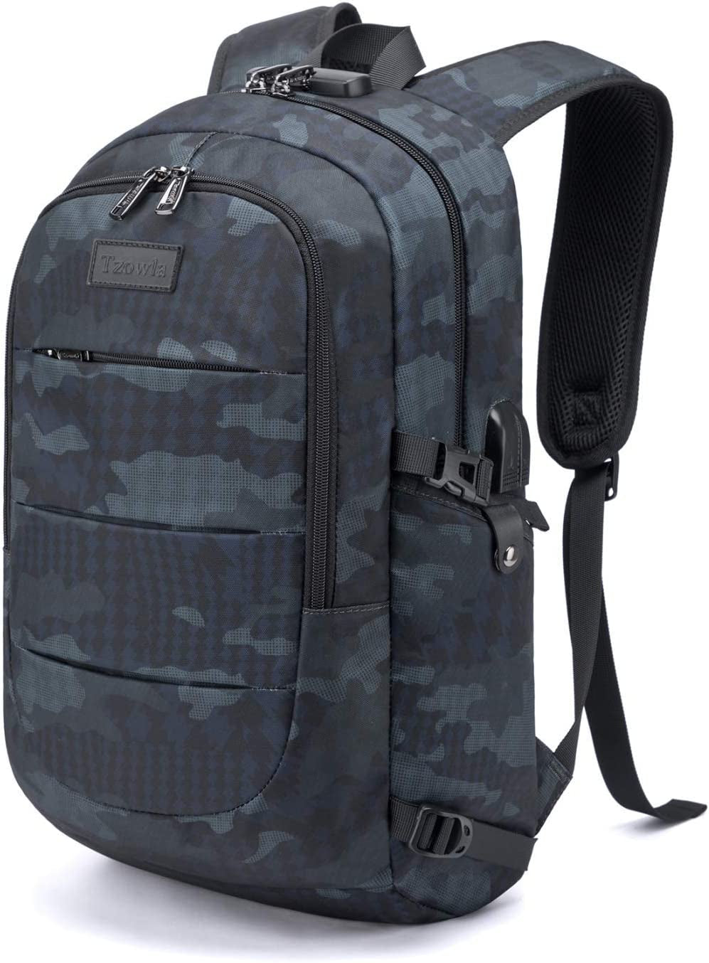 Water-Resistant Anti-Theft Laptop Backpack with USB Charging Port - 15.6 Inch Business Bag for Men and Women