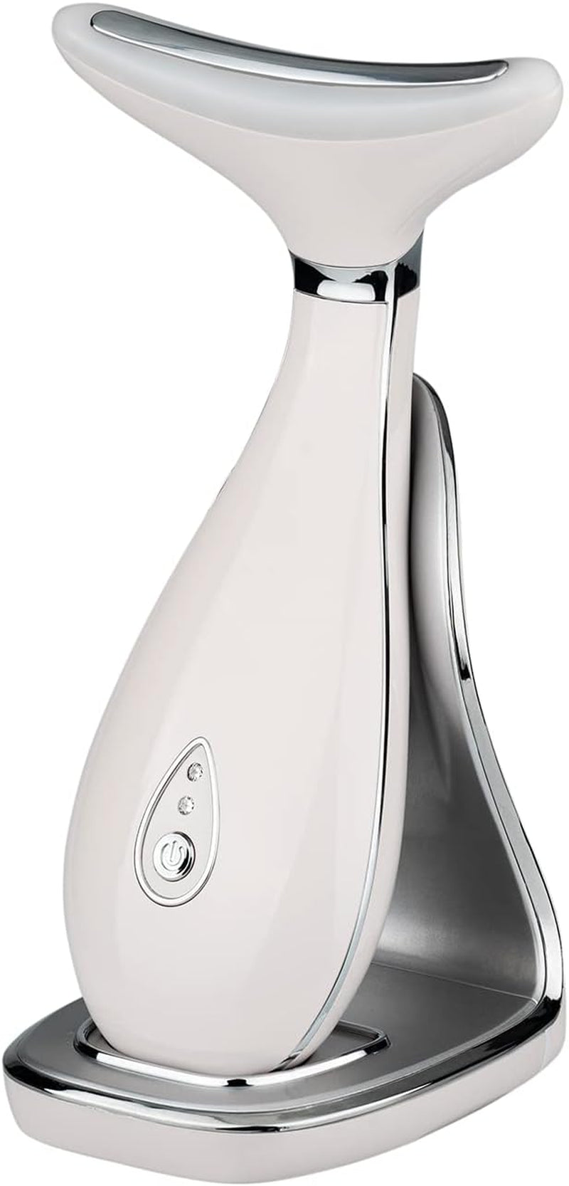 LILY Skin Rejuvenation Device: 3-in-1 Neck and Face Massager, At-Home Facial Spa Tool with Microglow Technology (White)