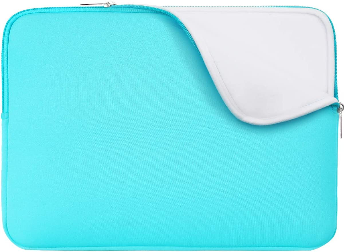 14-Inch Laptop Sleeve Case with Soft Fluffy Lining - Compatible with 14" Notebooks, Chromebooks, and Laptops (Black)