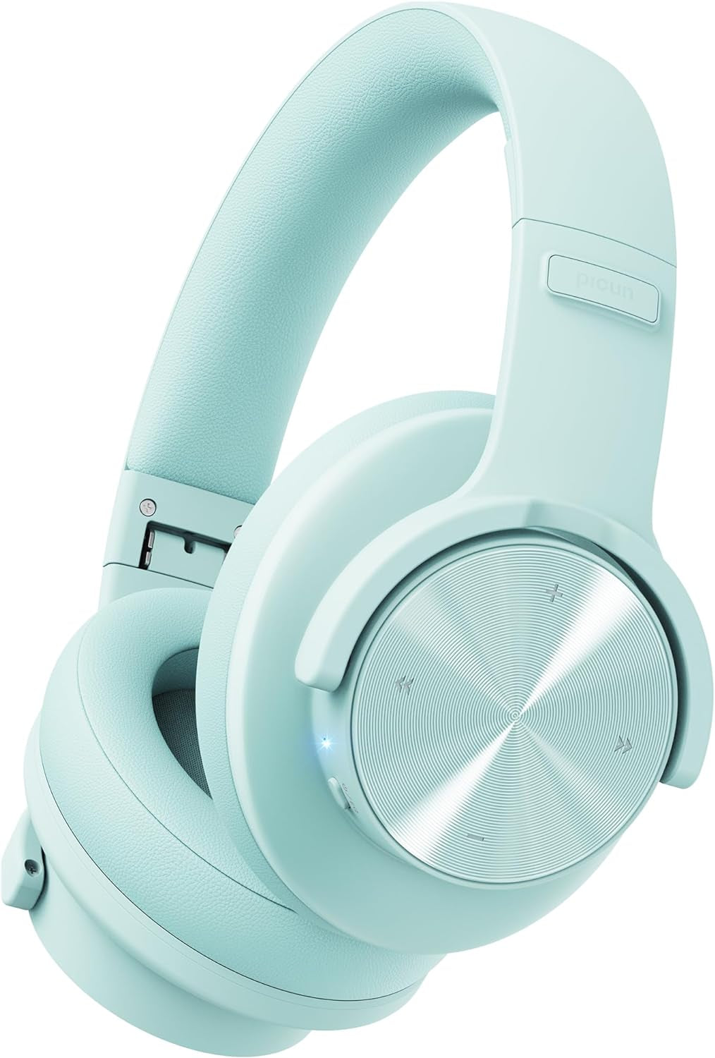 Wireless Bluetooth Headphones - 120 Hrs Battery Life, Over-Ear Design, 3 EQ Music Modes, Hands-Free Calling, Deep Bass (Purple)