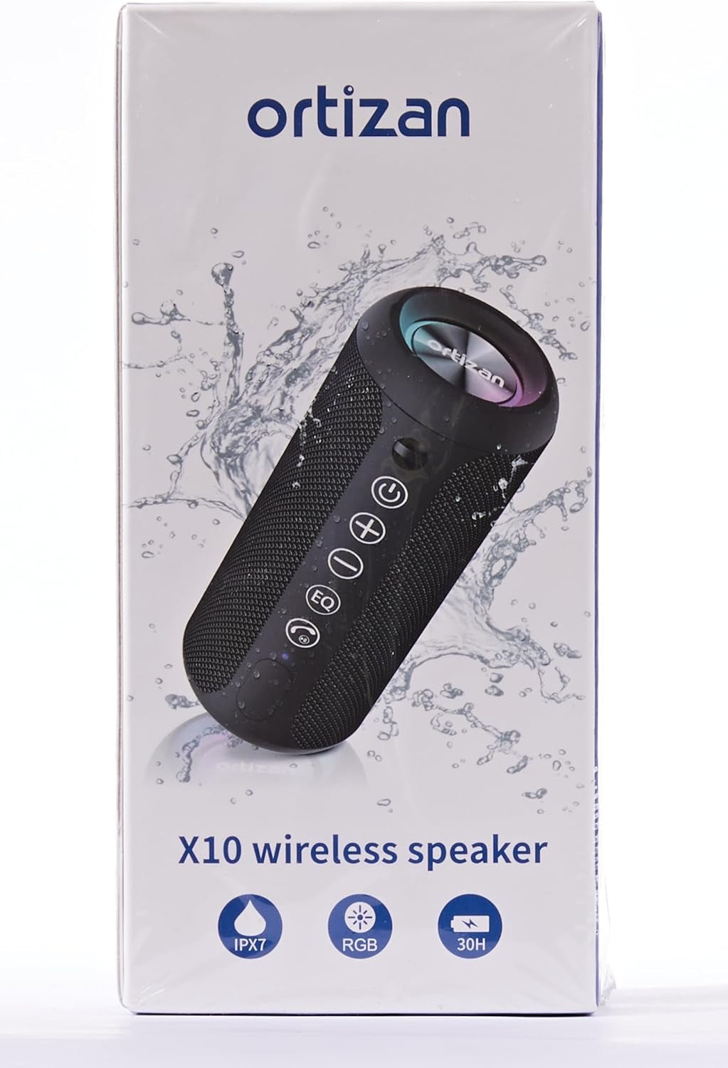 Portable Bluetooth Speaker - IPX7 Waterproof Wireless Speaker with 24W Stereo Sound, Bluetooth 5.0, 30 Hours Playtime, 66Ft Range, and Dual Pairing for Home and Outdoor Use