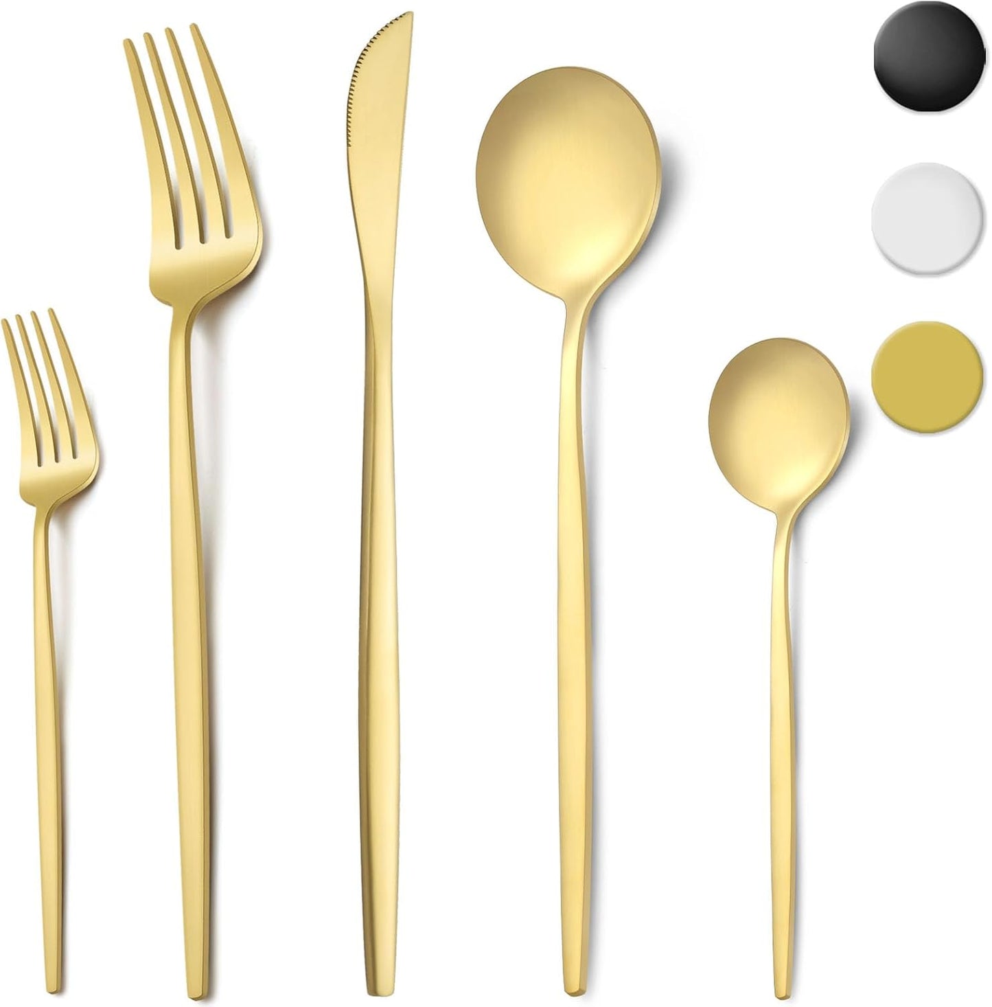 72-Piece Stainless Steel Cutlery Set for 12 with Steak Knives, Dishwasher Safe Flatware for Home and Restaurant Use