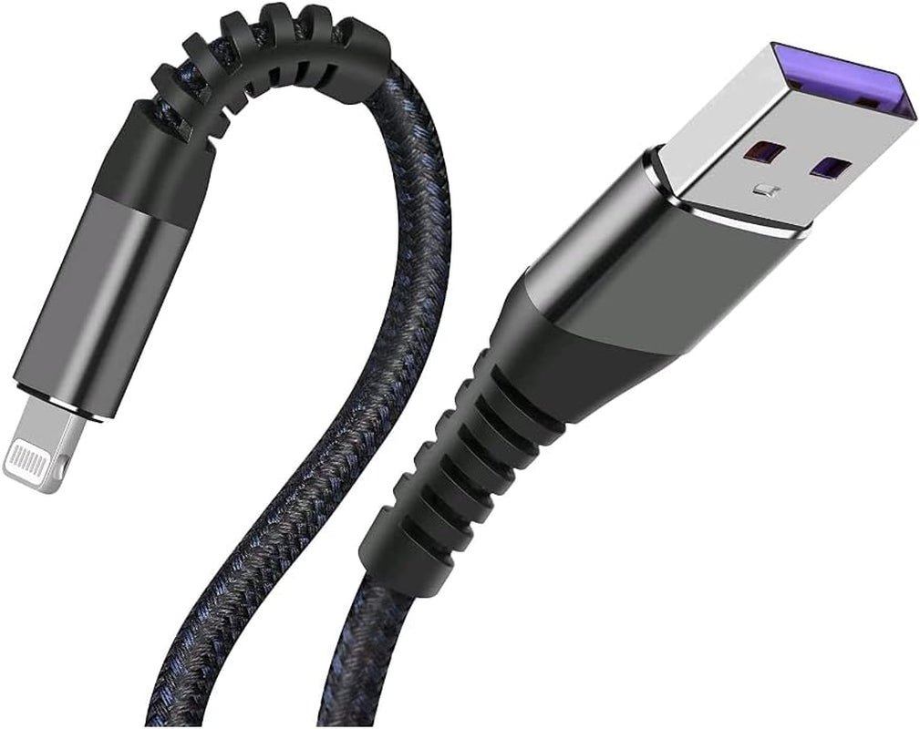 Apple MFi Certified 2-Pack Lightning Charging Cables for iPhone and iPad (1ft, Brown) - Fast Charging Compatible with iPhone, iPad Mini/Air