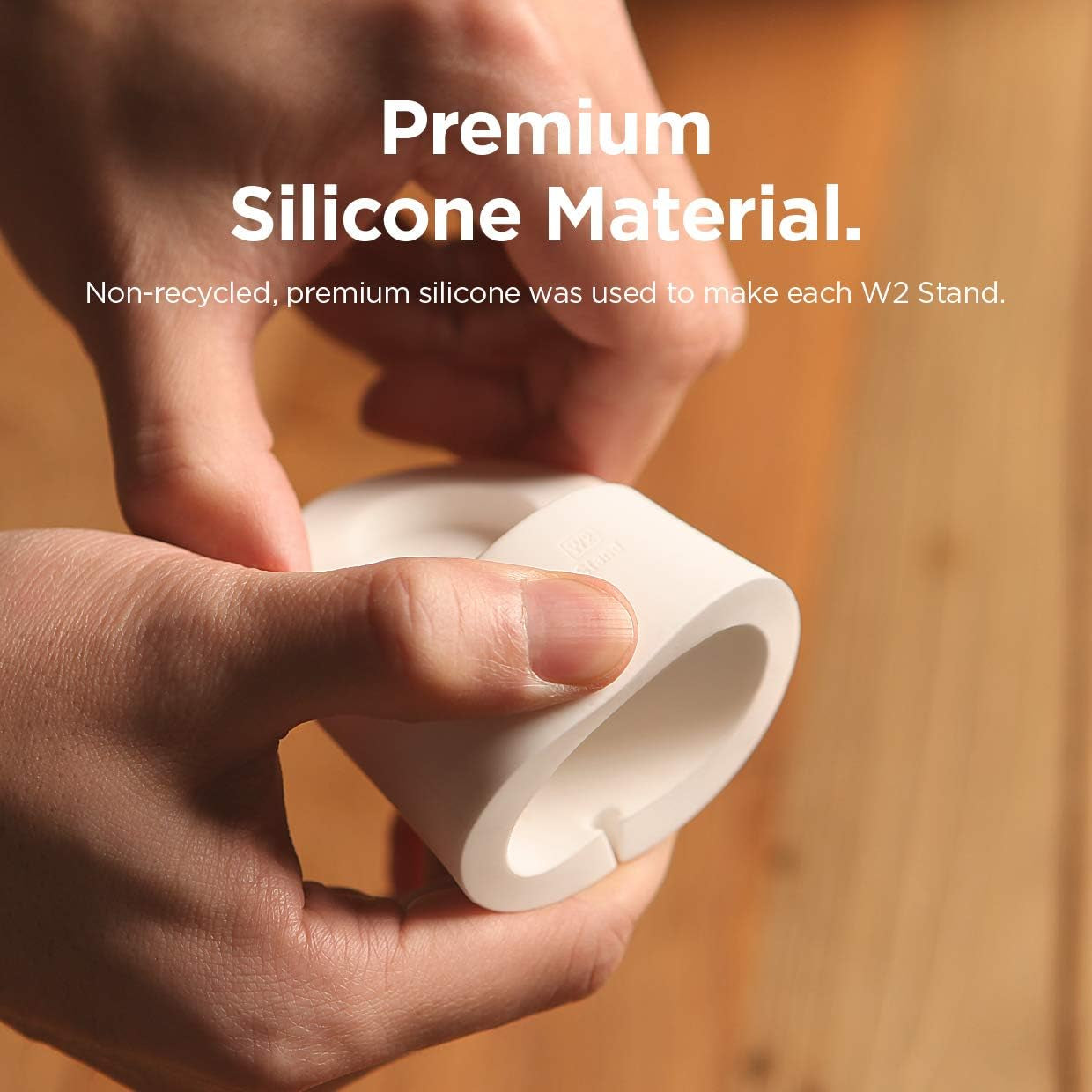 Charger Stand Compatible with Apple Watch Series - Durable Silicone, Compatible with Nightstand Mode