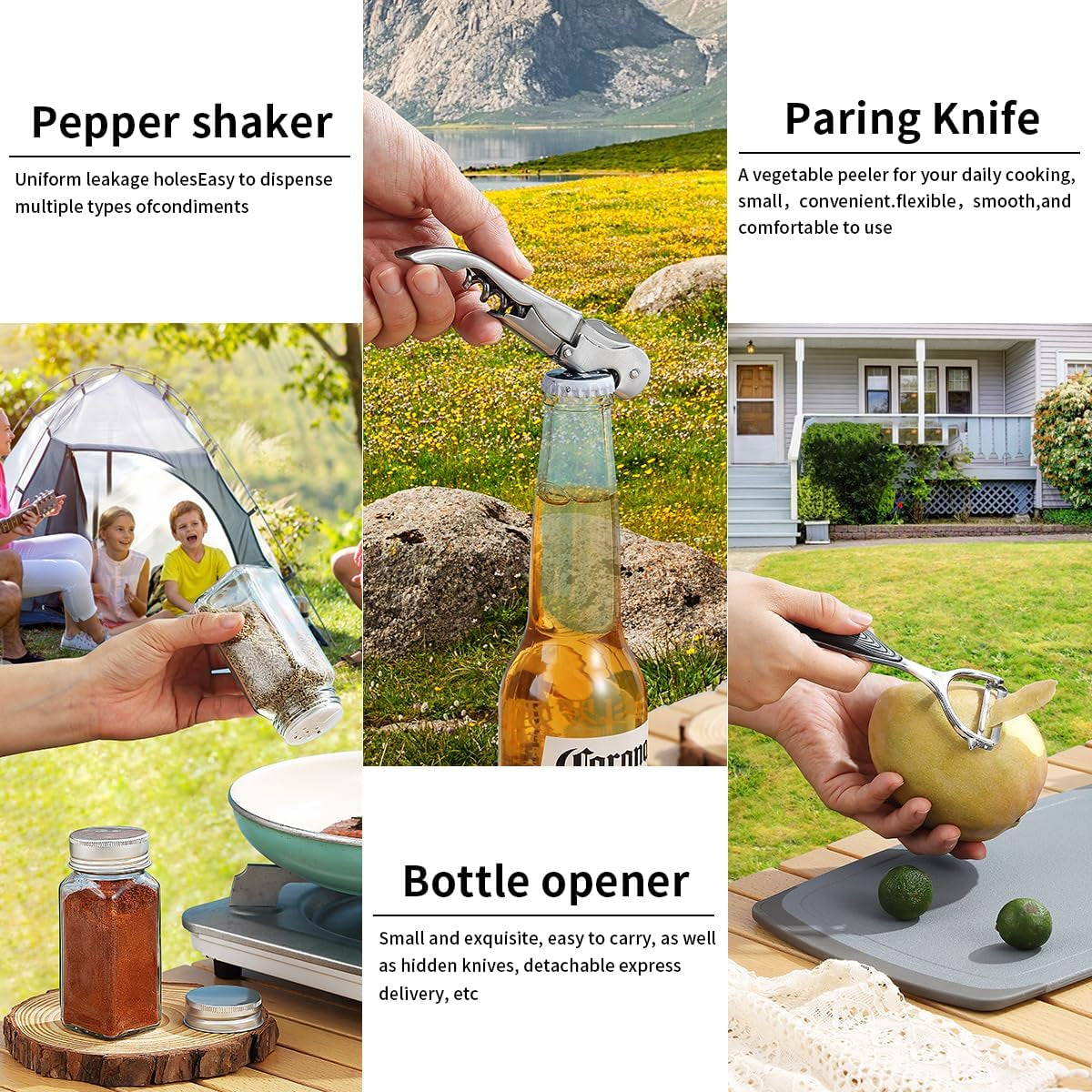Camping Essentials: Comprehensive Cooking Utensils Set with Silverware, Plates, and Cups for Outdoor Stoves, Picnics, and BBQs