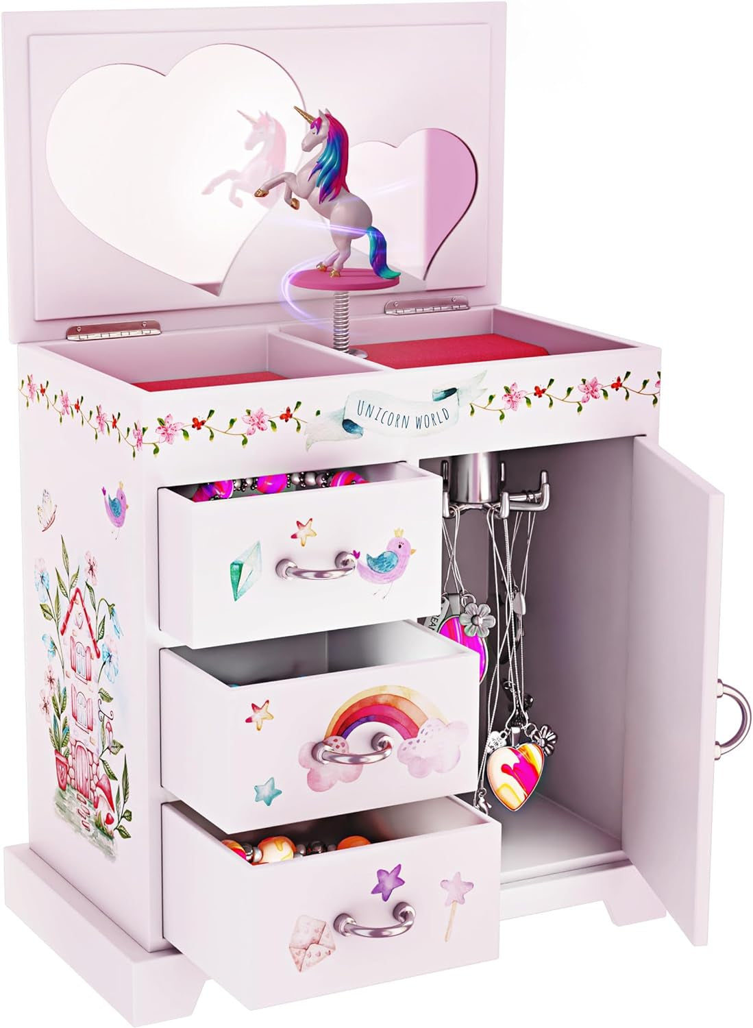 Unicorn Musical Jewelry Box - Perfect Gift for Girls Aged 3+