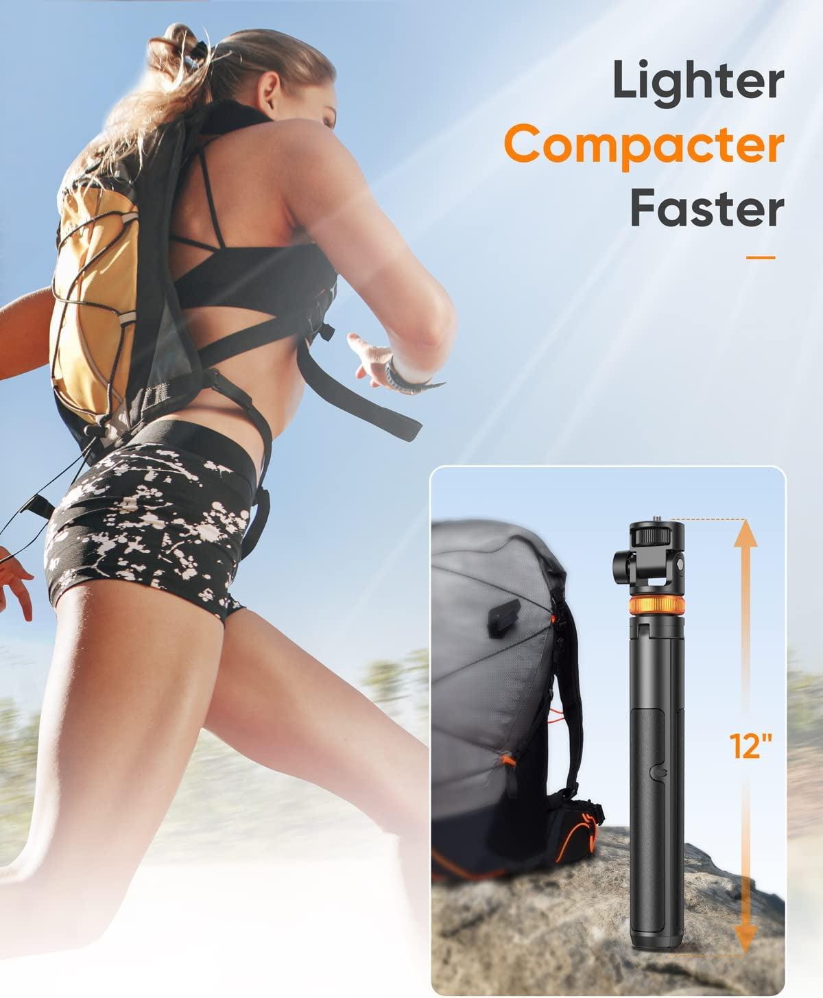 62" Phone Tripod, Tripod for iPhone, Selfie Stick Tripod with Remote, Extendable Phone Tripod Stand, Travel, Compatible with Iphone/Android