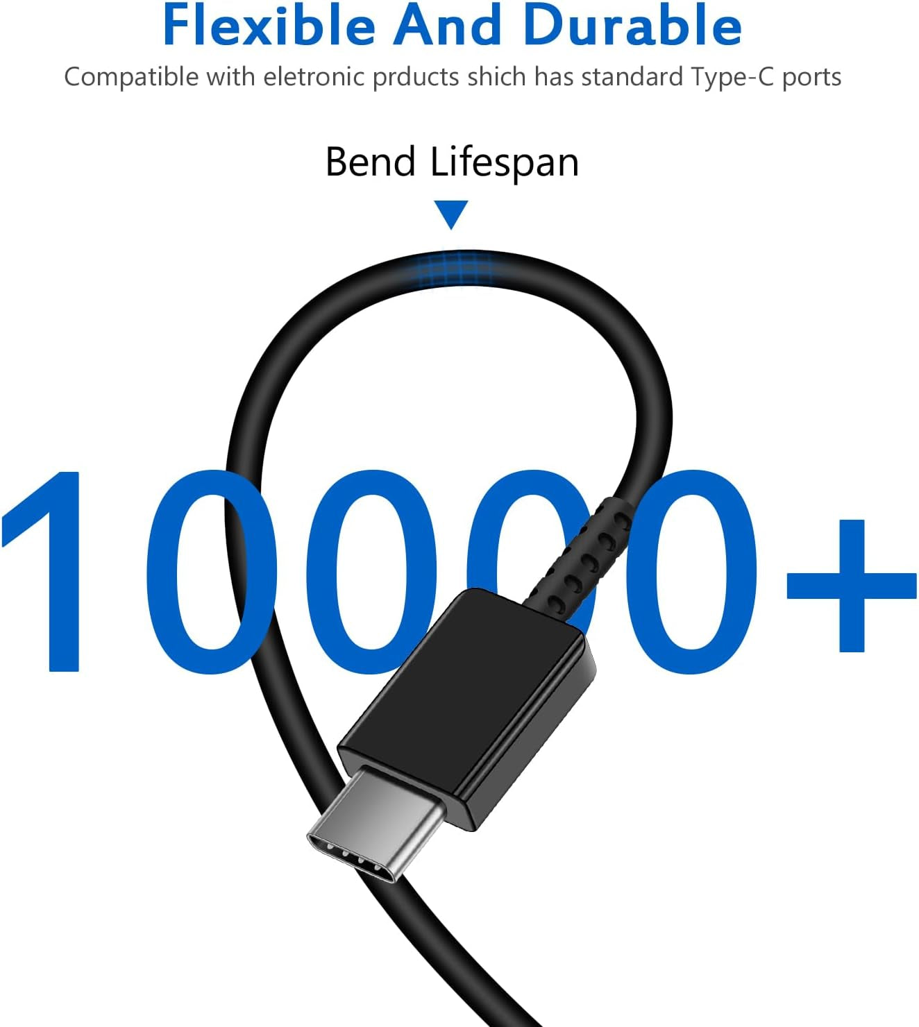 USB C Fast Charger - 25W Type C Wall Charger with 6Ft USB C to C Cable for Galaxy S24, S23, S22, S21, S20 Ultra, S10, S9, Note 20, 10, 9