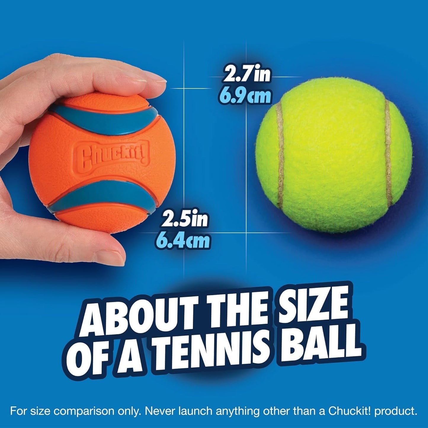 Medium Ultra Pet Dog Toy Balls (2.5 Inch) - Pack of 2