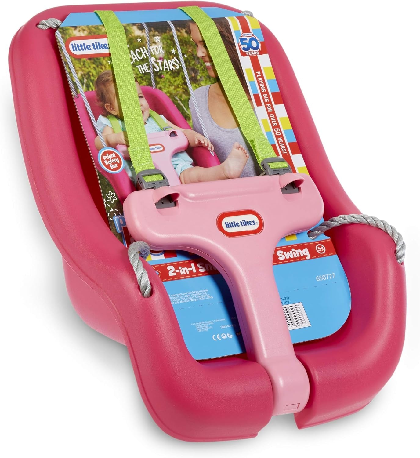 2-In-1 Snug and Secure Swing - Magenta, Single Pack