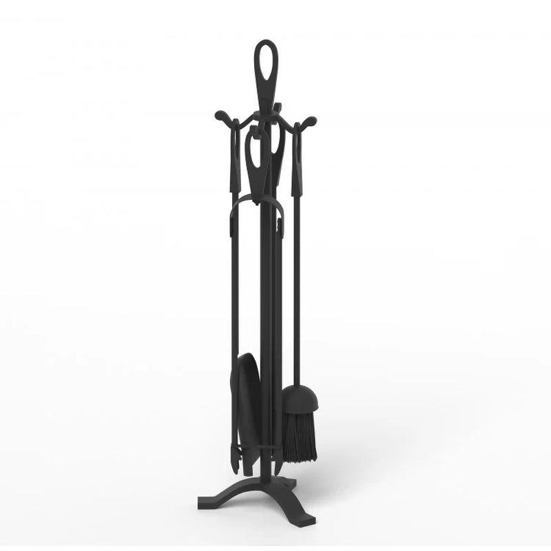 5-Piece Fireplace Tool Set with Poker and Accessories