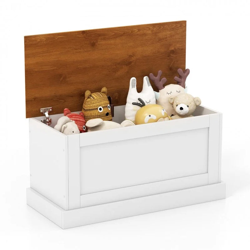 Large Storage Chest Featuring Safety Metal Hinge