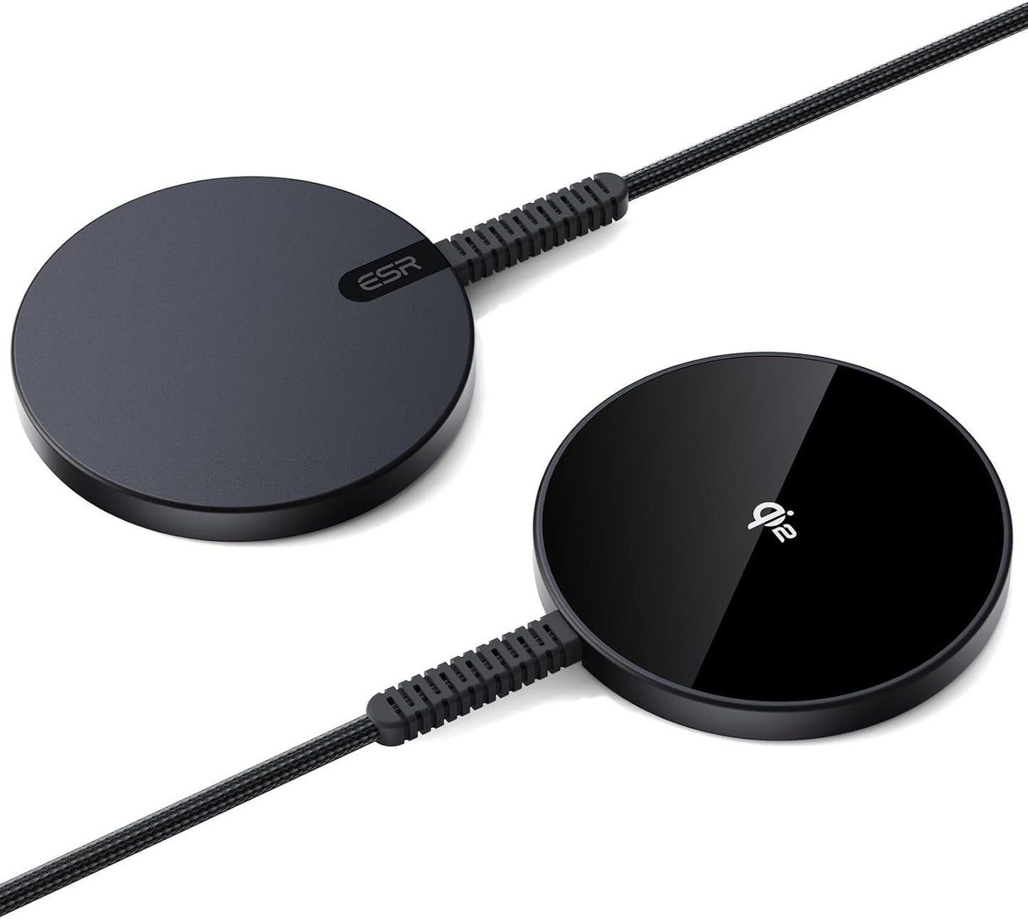 Wireless Charger for MagSafe (Halolock) for iPhones - Featuring Strong Magnetic Lock, Silver