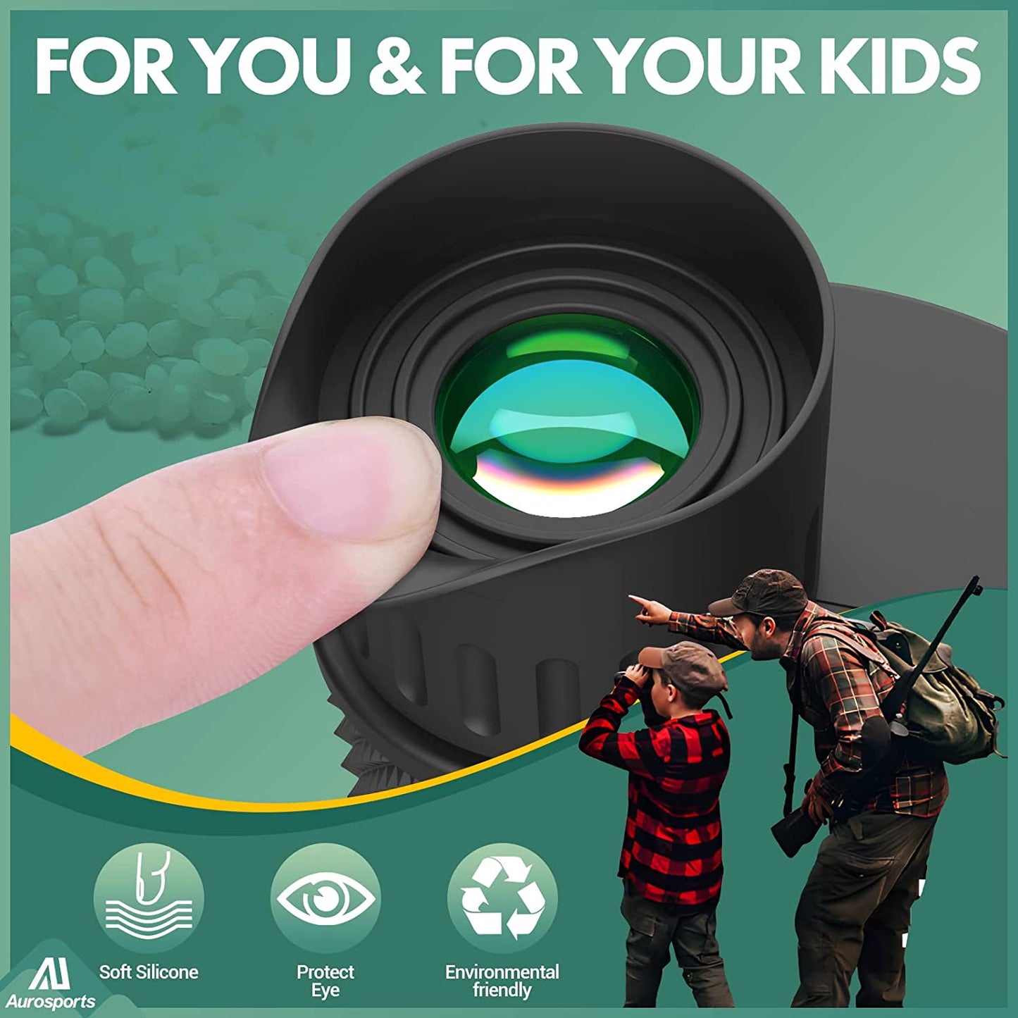 10x25 Compact Binoculars for Adults and Children - High-Definition Viewing with Low Light Vision