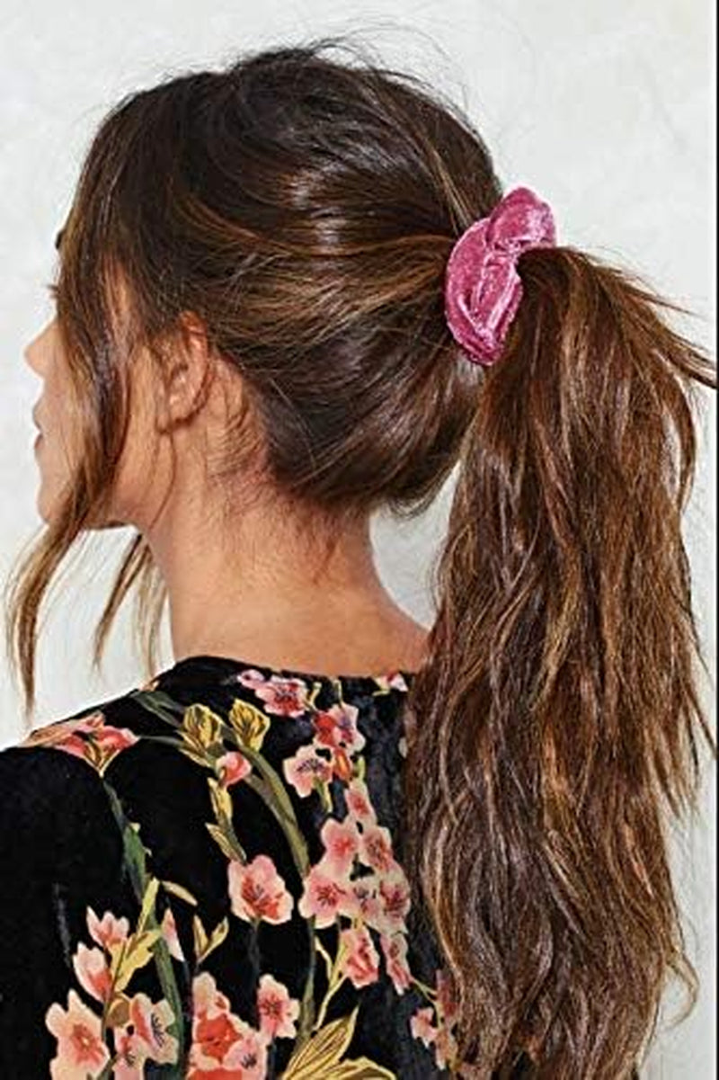 45-Piece Velvet Hair Scrunchies Set - Elastic Hair Bands and Ties for Women and Girls - Hair Accessories