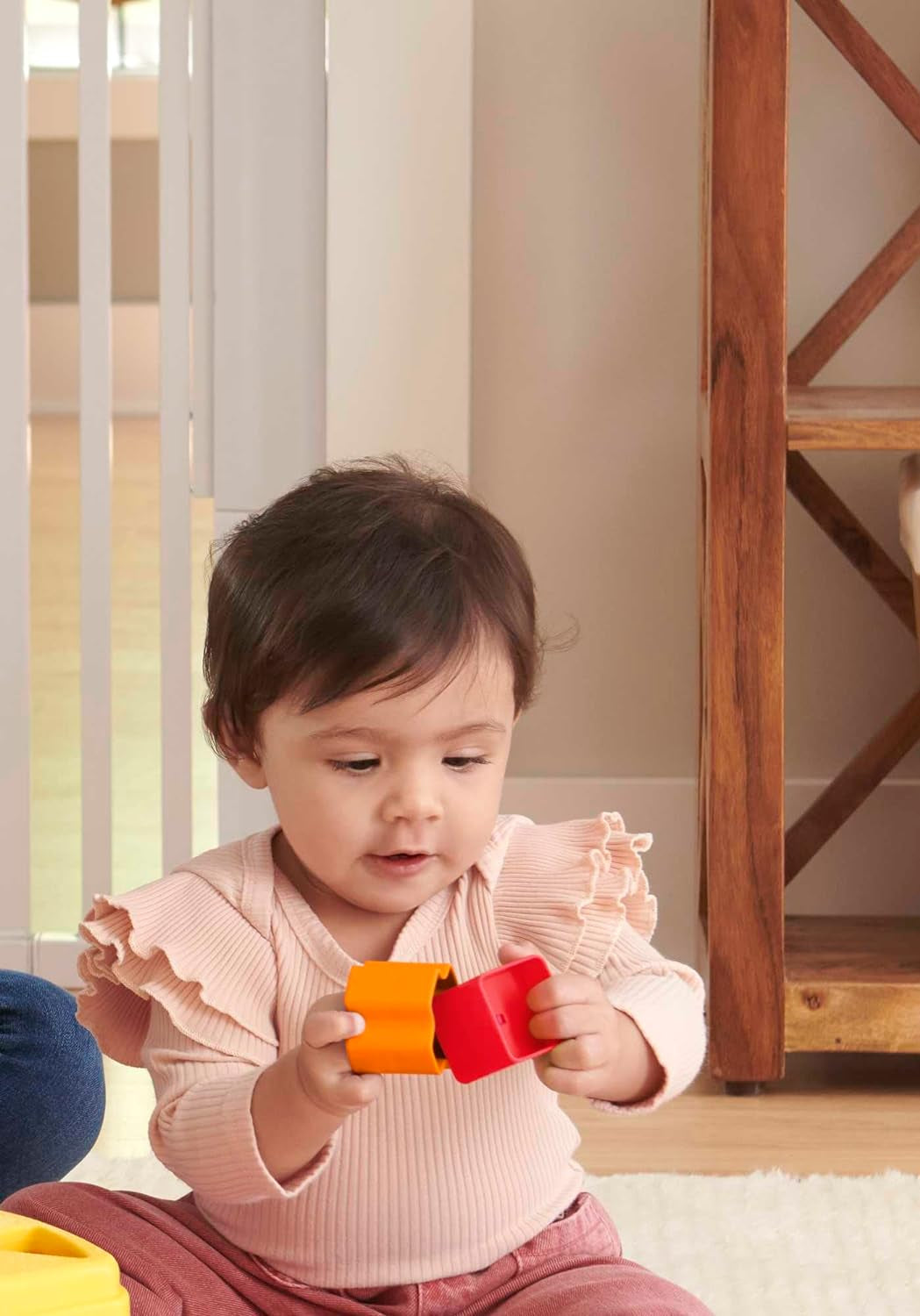 Stacking Toy Set: Baby's First Blocks - 10 Shape Sorting Toys for Infants 6 Months and Older