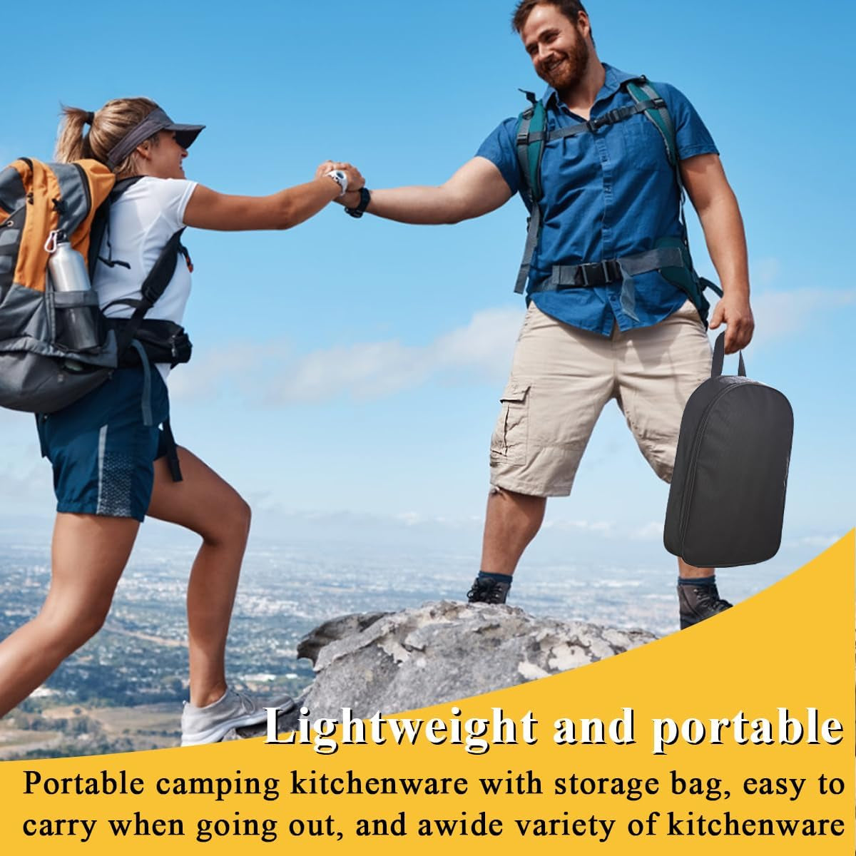 Essential Camping Accessories: Comprehensive Cooking Utensils Set for RVs, Backpacking, and Outdoor Adventures