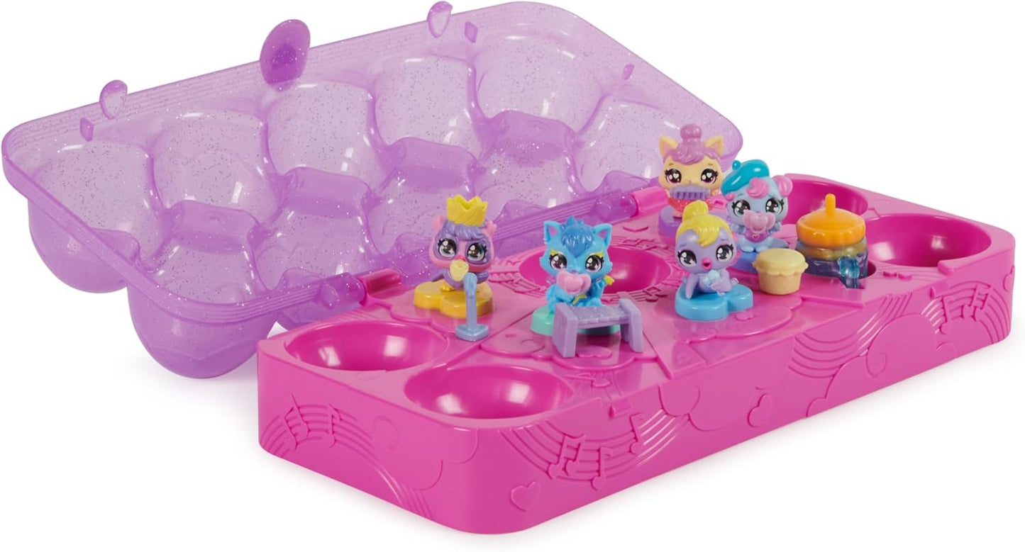 Alive Egg Carton Toy Set with 5 Mini Figures in Self-Hatching Eggs and 11 Accessories 3+