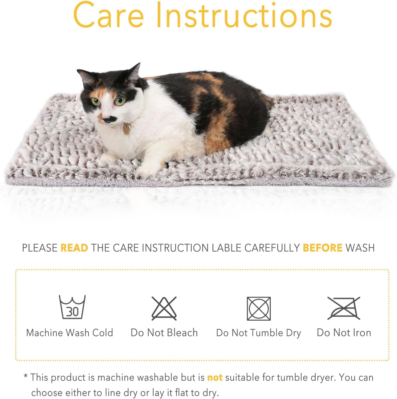Self-Heating Cat Pad and Thermal Bed for Indoor and Outdoor Use - 27.5" x 18.5" for Large Kittens and Small Puppies