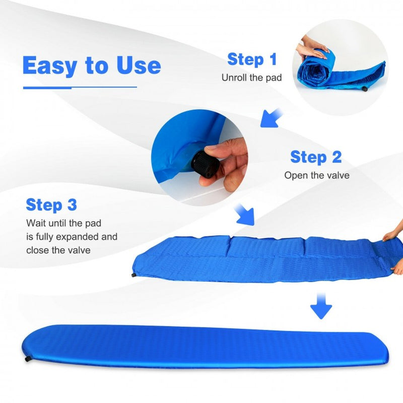 Premium Inflatable Sleeping Pad with Convenient Carrying Bag