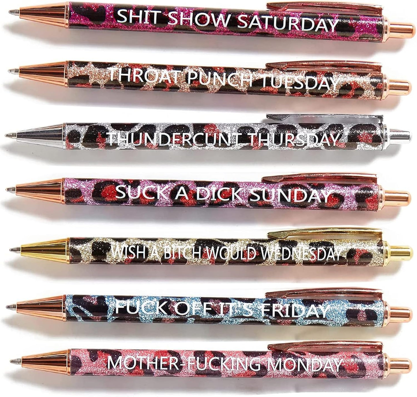 11PCS Funny Pens, Describing Mentality Daily Pen Set, Retractable Pure Color Pastel Gel Ballpoint Pens, 0.5Mm Fine Point Ink Pens for Office School Writing Journaling Taking Notes
