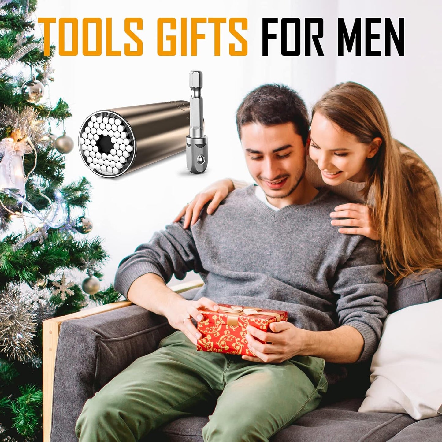 Valentine's Day Gifts for Him: Universal Socket Tool - Ideal Presents for Boyfriends, Husbands, and Dads, Perfect for Men Who Have Everything